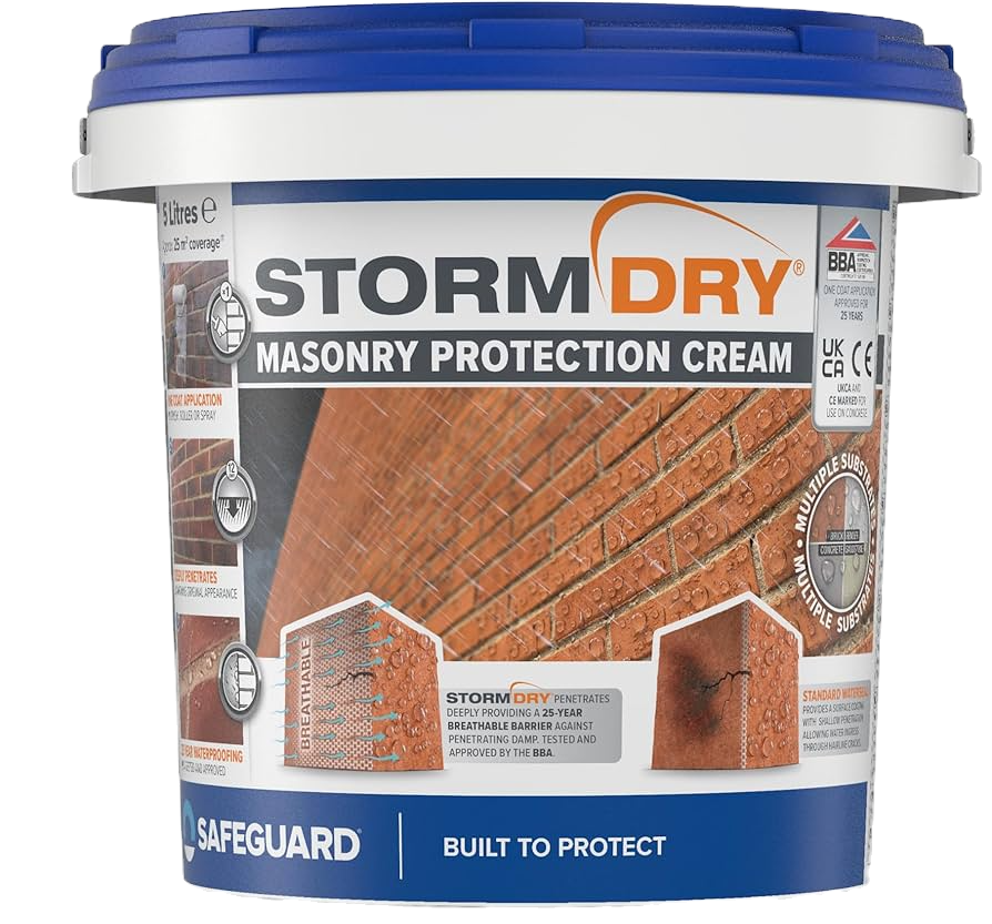 Stormdry Masonry Waterproofing Cream – Long-Lasting Breathable Water-Repellent