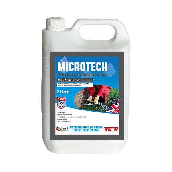 Microtech Pressure Injection Fluid 2 L – Chemical Damp Proof Course Treatment